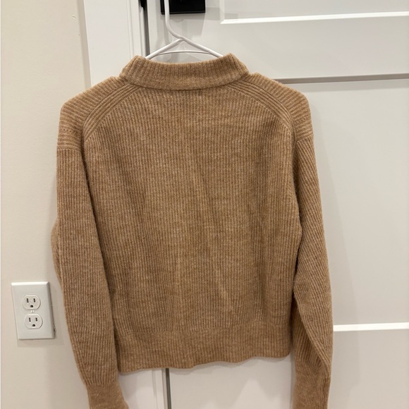 Quince Women's Camel Cowl Neck Sweater - Picture 5 of 7